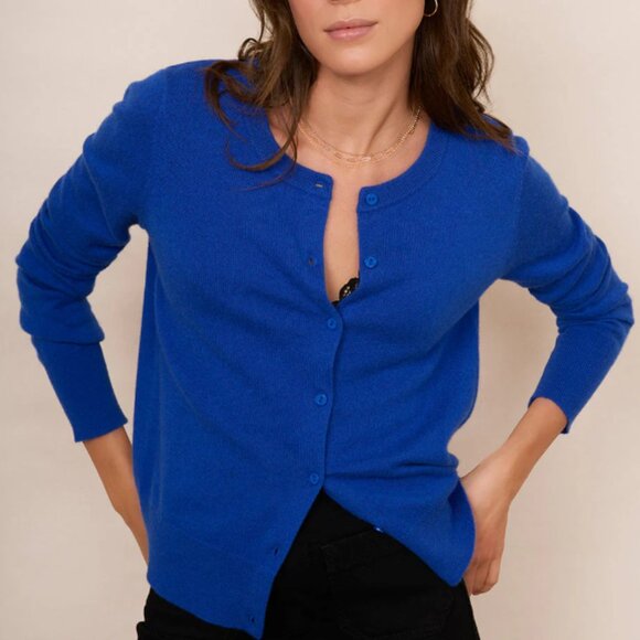 kate spade Sweaters - Kate Spade Cashmere Cardigan Sweater Button-Up Blue SZ Medium NEW!